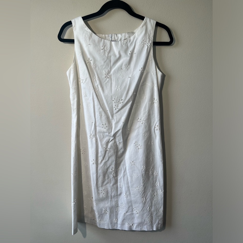 Ronni Nicole White Eyelet Mini Dress